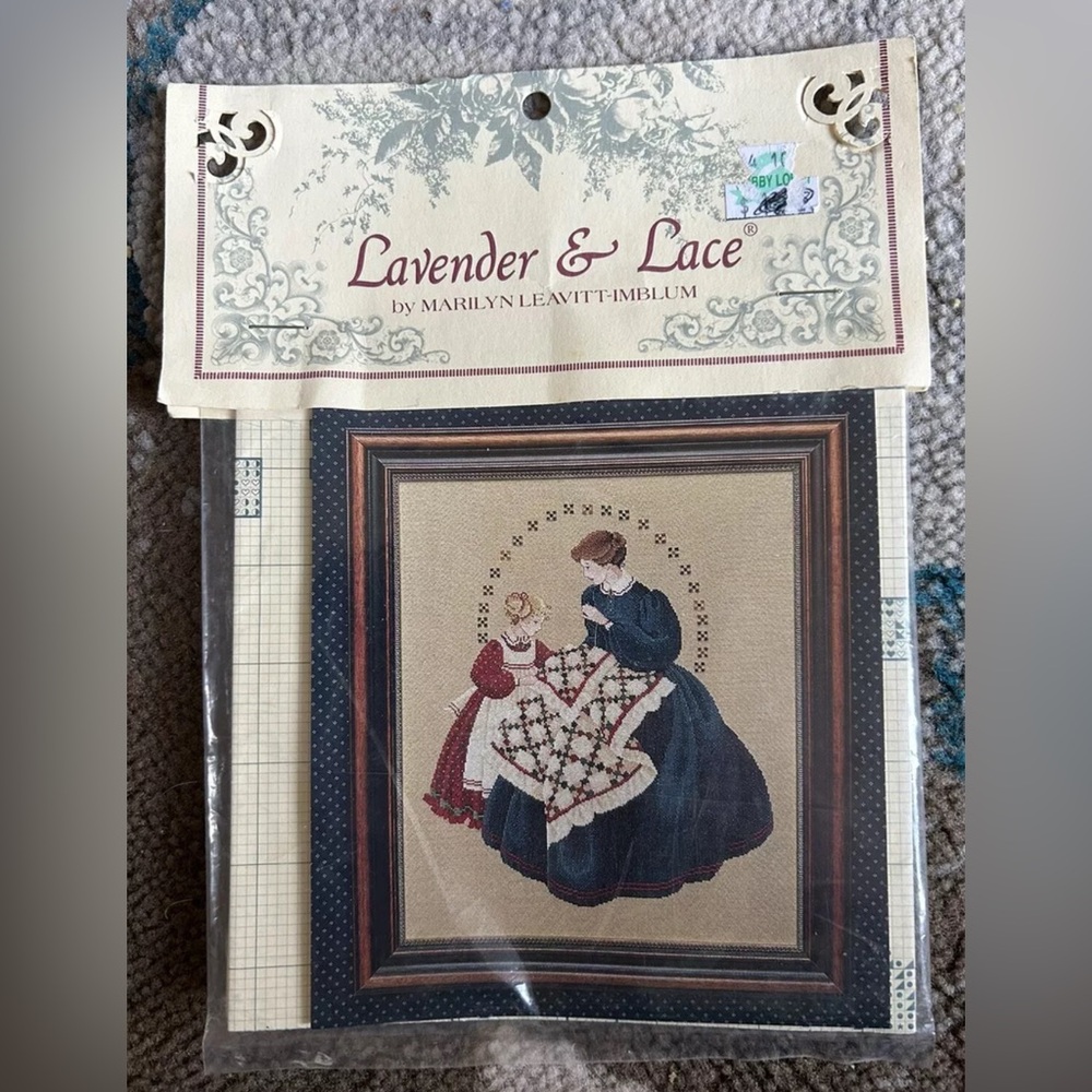 The Quiltmaker Cross Stitch Pattern Lavender & Lace Victorian Designs NIP Quilt